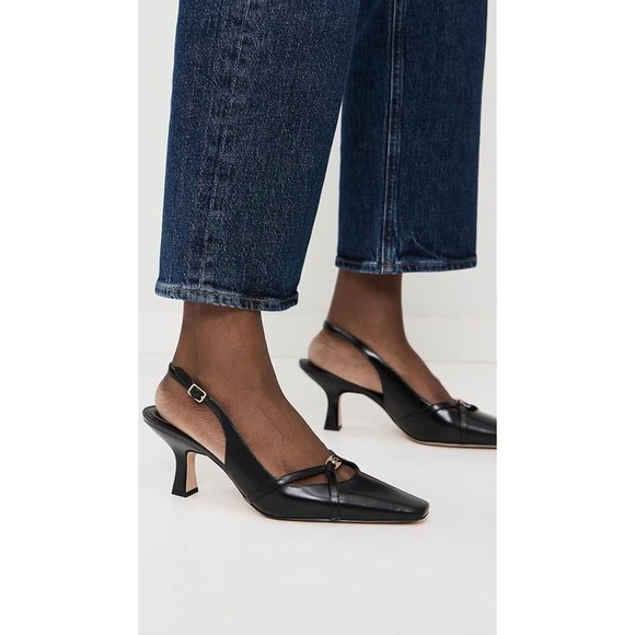 Coach Rowyn Slingback Pumps in Black Leather - Size 6.5 - Picture 2 of 14